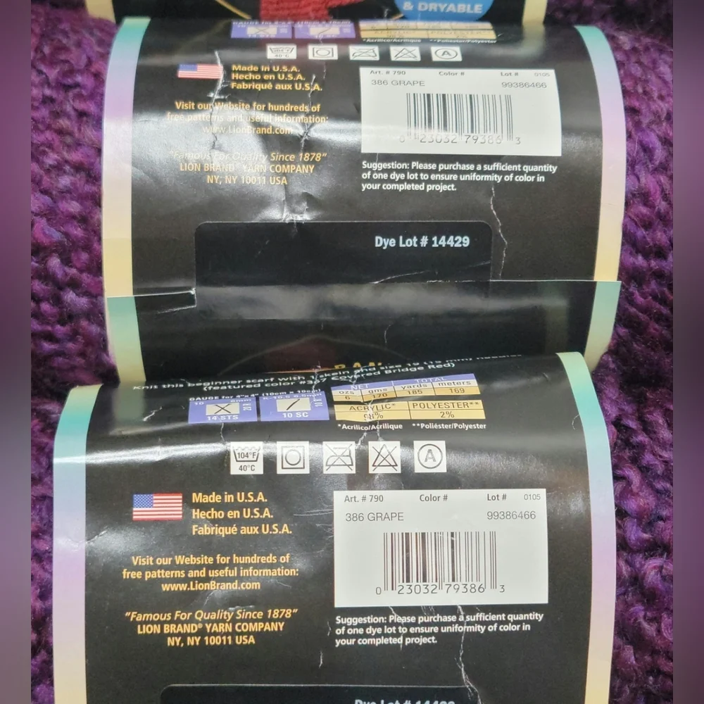 Bundle of #5 Bulky Yarn Multi-Color Lot Knitting Crochet Crafts 17 Skeins Chunky - Picture 6 of 16